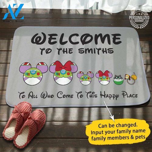 Toy Story Buzz Personalized Doormat