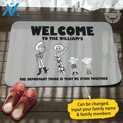 Toy Story Personalized Name Doormat