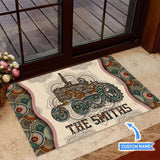 Tractor Personalized Custom Name Doormat Welcome Mat