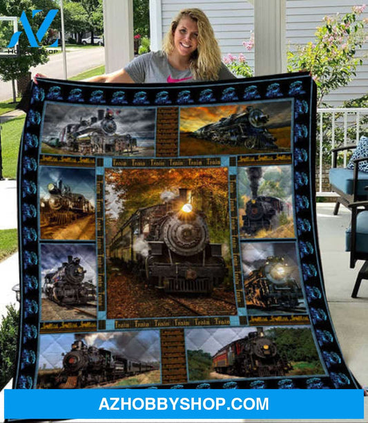 Train Blanket, Vintage Train, Train Lover