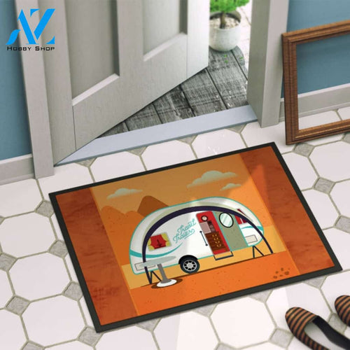 Personalized Name Family House Travel Trailer Camper Car Indoor And Outdoor Doormat Welcome Mat House Warming Gift Home Decor Funny Doormat Gift Idea