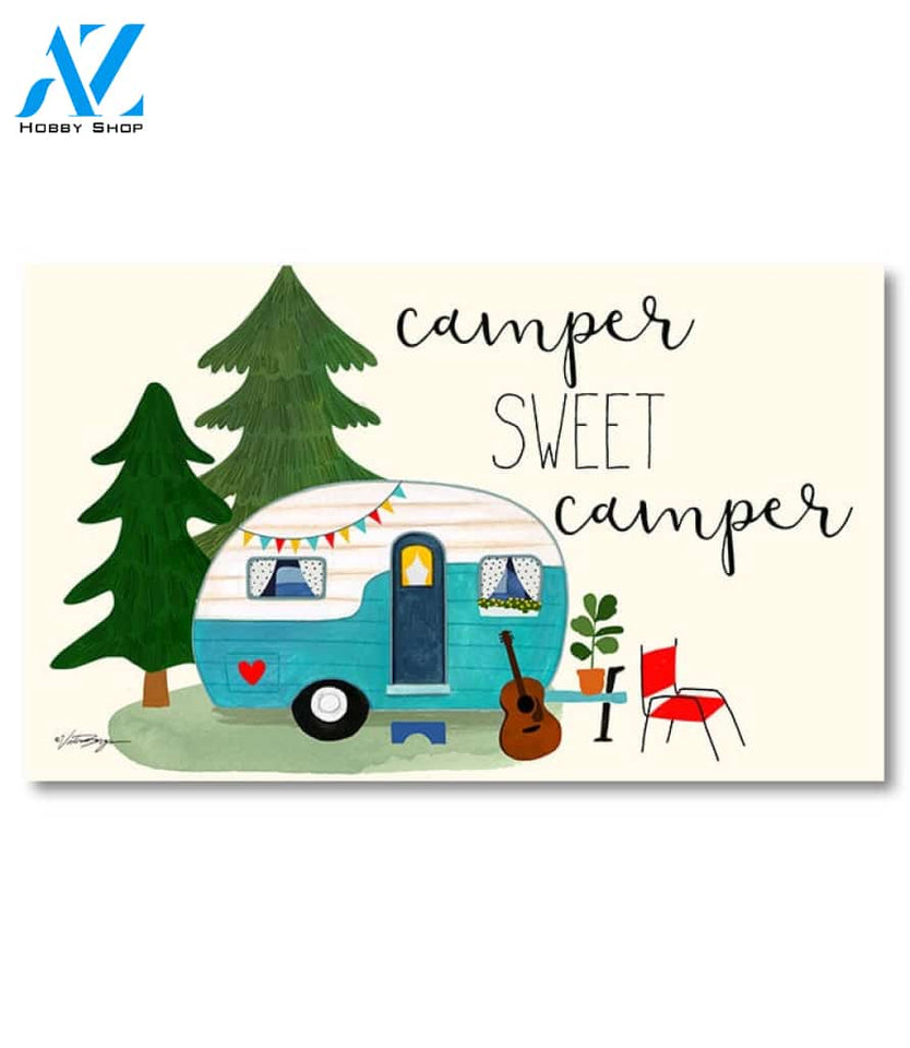 Travel Trailer Camper Sweet Camper Doormat - 18" x 30"