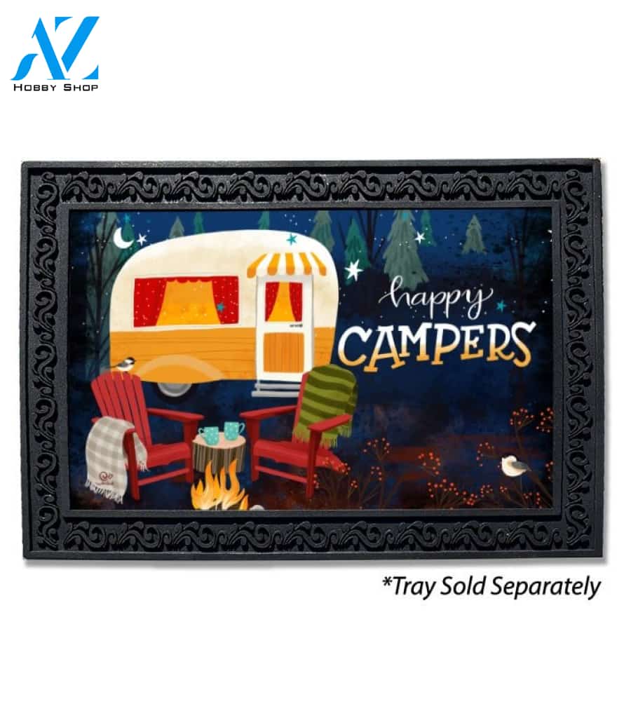 Travel Trailer Happy Campers Doormat - 18" x 30"