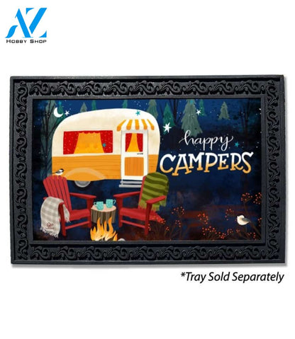 Travel Trailer Happy Campers Doormat - 18" x 30"