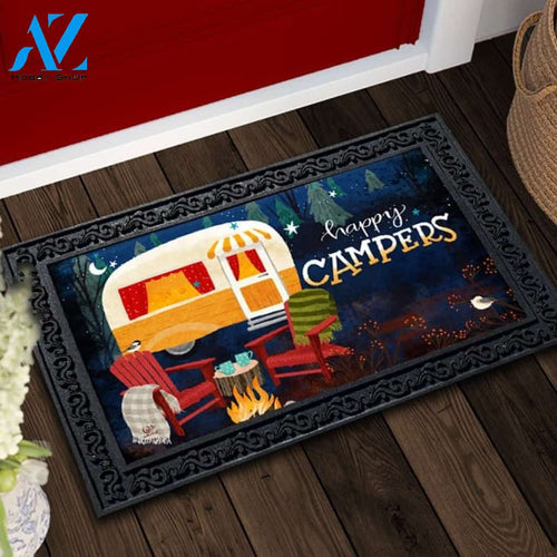 Travel Trailer Happy Campers Doormat - 18