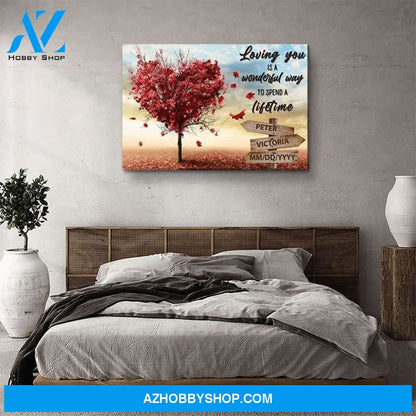 Tree Of Love - Personalized Custom Name Canvas