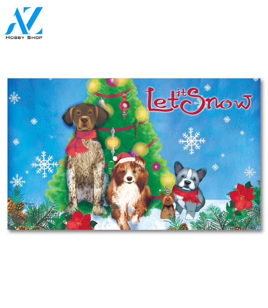 Tree Trimming Dogs Doormat - 18" x 30"