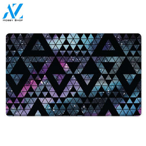 Triangle Galaxy Space Door Mat