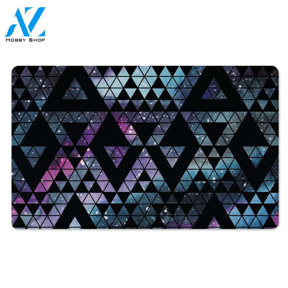 Triangle Galaxy Space Door Mat