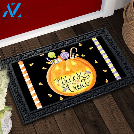 Trick or Treat Pumpkin Doormat - 18" x 30"