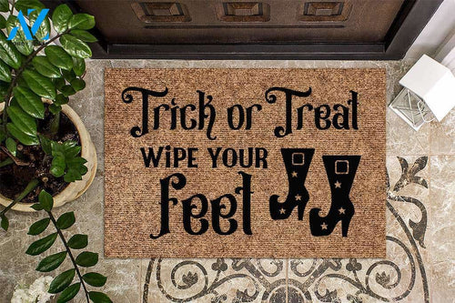 Trick or Treat Wipe Your Feet Halloween Doormat | Welcome Mat | House Warming Gift