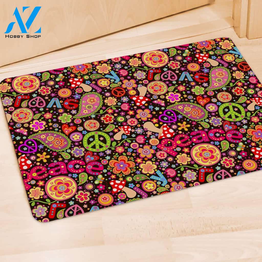 Trippy Hippie Door Mat