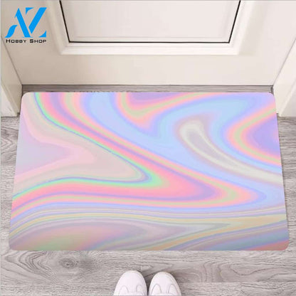 Trippy Holographic Door Mat