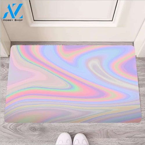 Trippy Holographic Door Mat