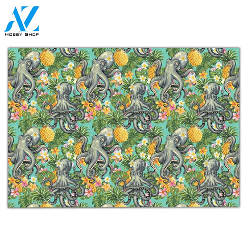 Tropical Pineapple Octopus H010508 Doormat | Welcome Mat | House Warming Gift