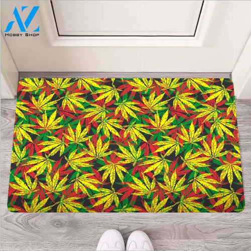 Tropical Reggae Leaf Door Mat