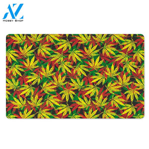 Tropical Reggae Leaf Door Mat