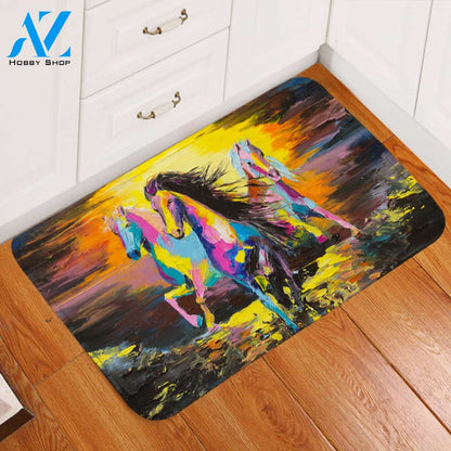 Trotting Horse Pack Door Mat