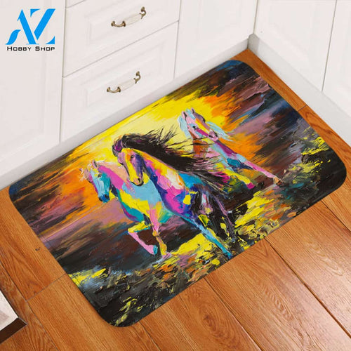 Trotting Horse Pack Door Mat
