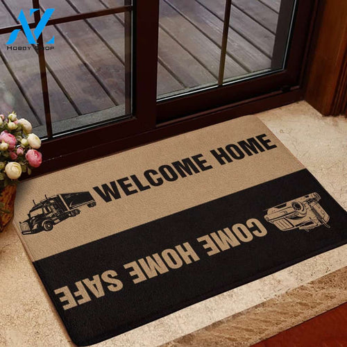 Trucker Come Home Safe Doormat
