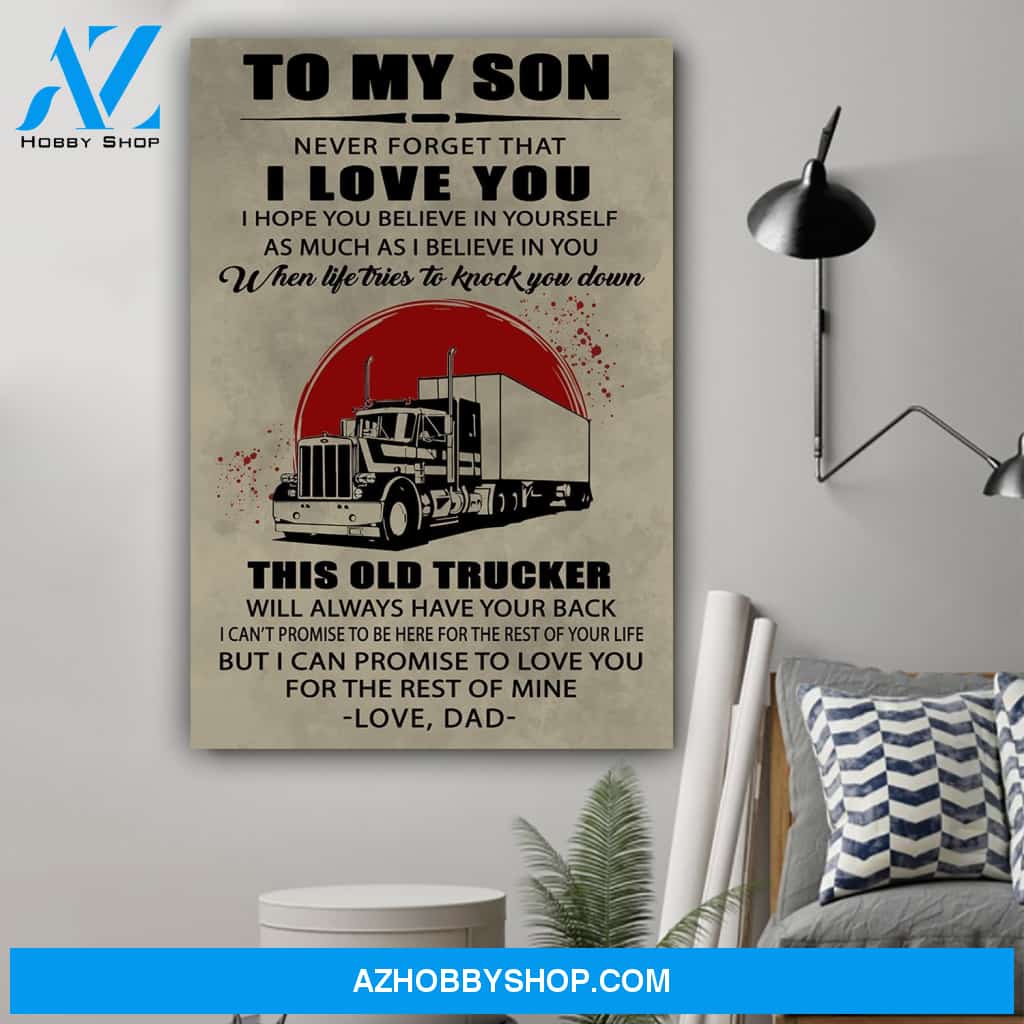 G-Trucker poster - Dad to Son - This old trucker