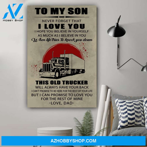 G-Trucker poster - Dad to Son - This old trucker