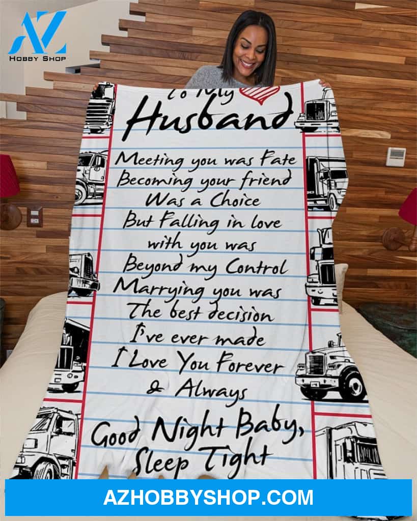 Trucker Premium Fleece Blanket