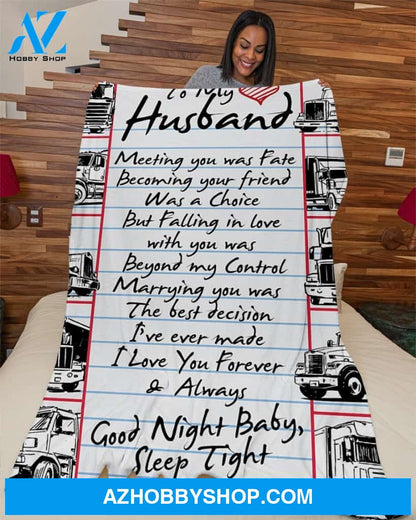 Trucker Premium Fleece Blanket