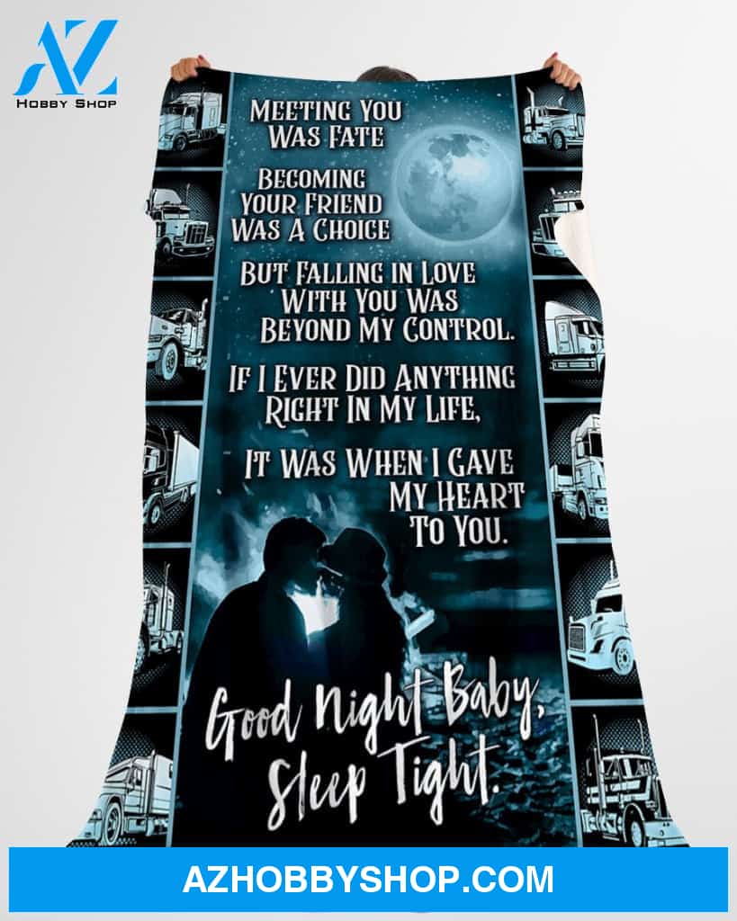 Trucker Premium Fleece Blanket
