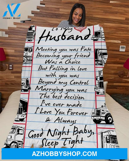 Trucker Premium Fleece Blanket