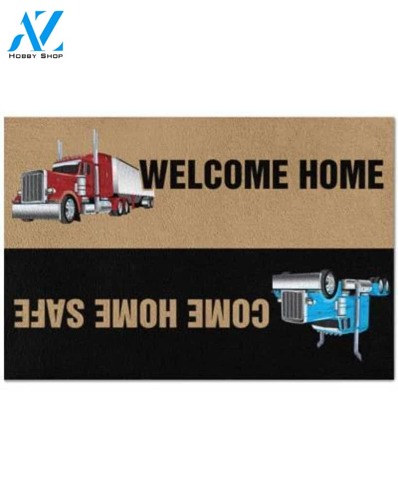 Trucker Welcome Home Doormat | Welcome Mat | House Warming Gift