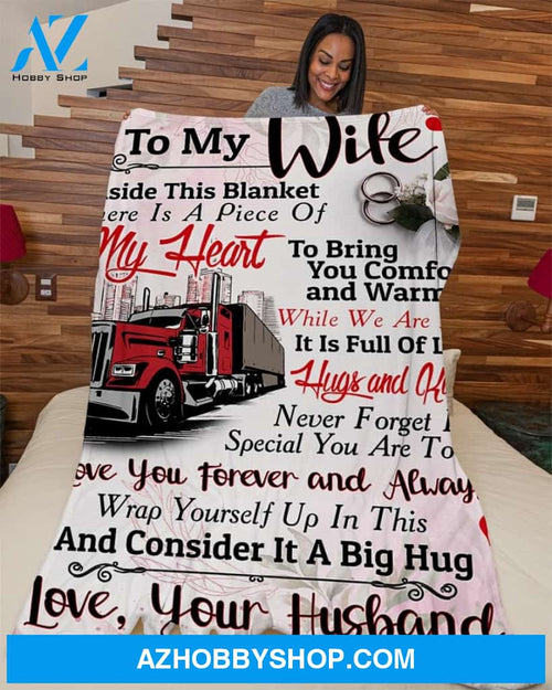Trucker's Wife Fleece Blanket