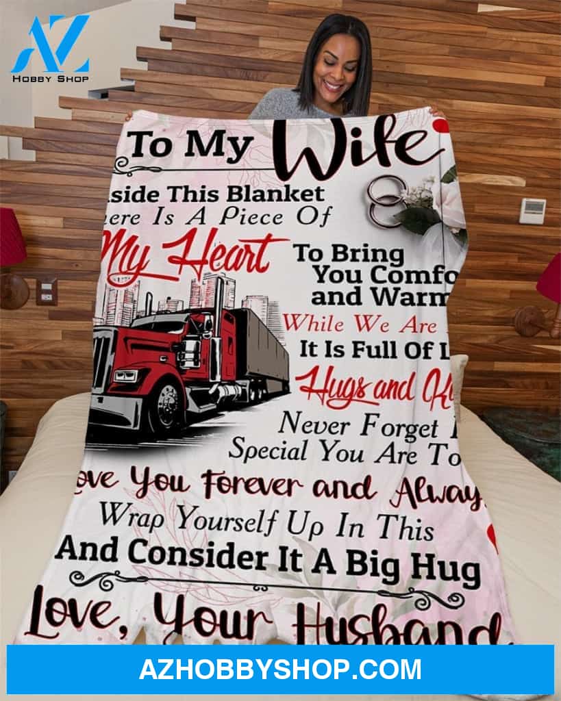 Trucker's Wife Fleece Blanket