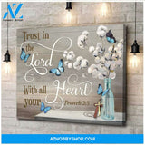 Trust Butterfly Canvas Wall Art