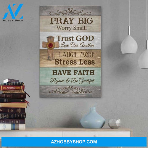 Trust God Love One Another - Matte Canvas, Gift for you, gift for her, gift for him, christian gift, unique religious gift
