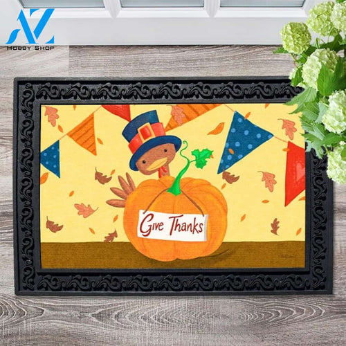 Turkey Pumpkin Doormat - 18" x 30"