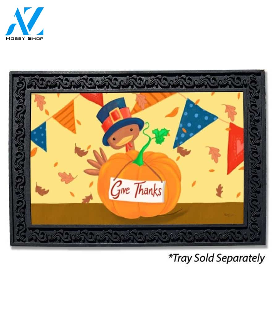 Turkey Pumpkin Doormat - 18" x 30"