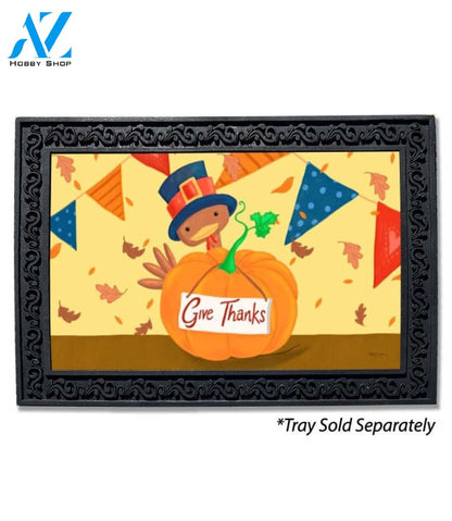 Turkey Pumpkin Doormat - 18" x 30"