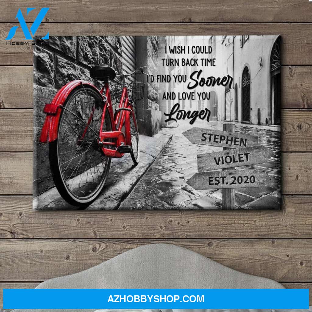 Turn Back Time - Personalized Custom Name Canvas