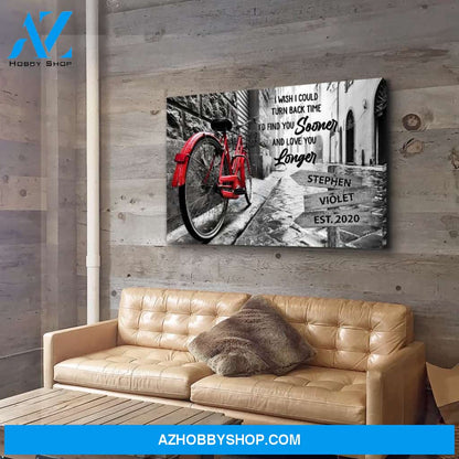 Turn Back Time - Personalized Custom Name Canvas