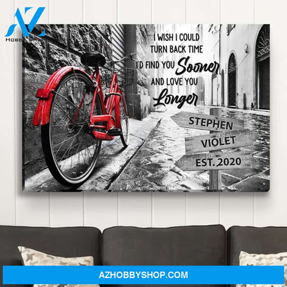 Turn Back Time - Personalized Custom Name Canvas