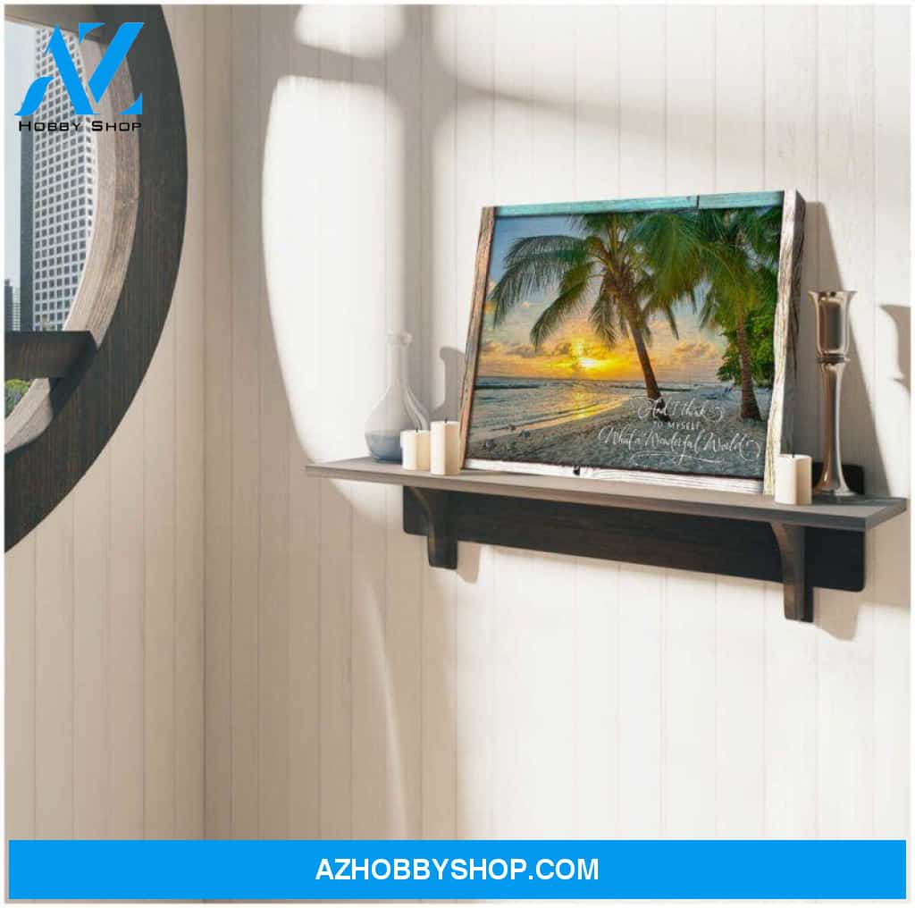 Turtle And Beach Canvas - Hanging Art For Living Room