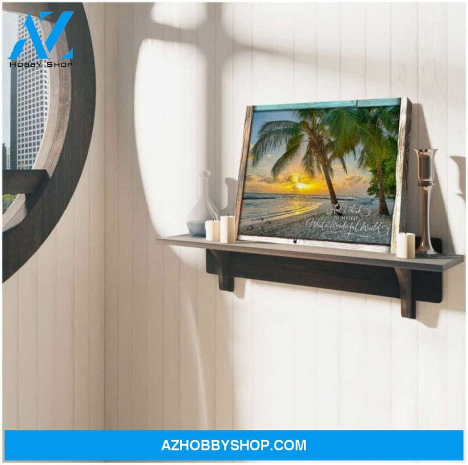 Turtle And Beach Canvas - Hanging Art For Living Room