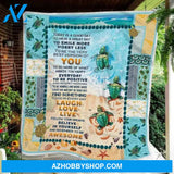 Turtle Beach Today Is A Good Day Sofa Throw Blanket