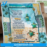 Turtle Beach Today Is A Good Day Sofa Throw Blanket