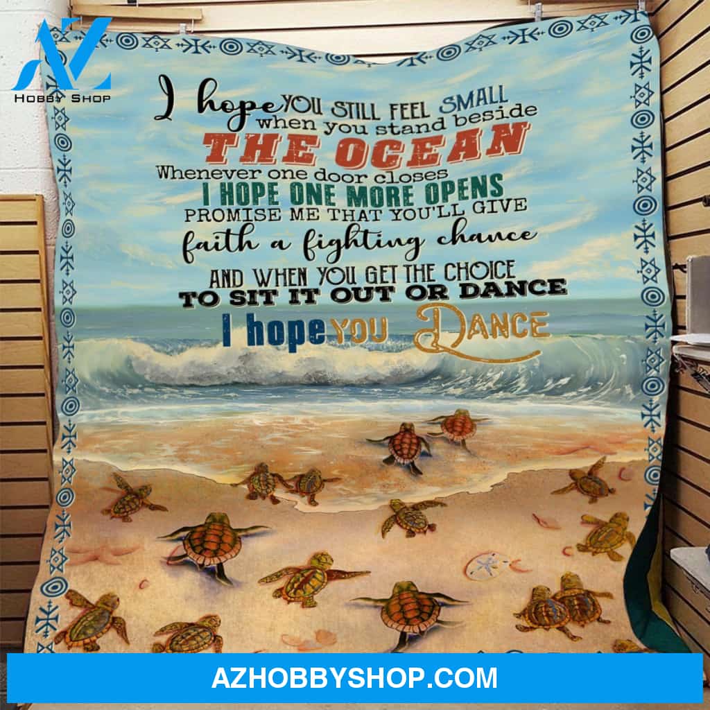 Turtle Blanket, I Hope You Still Feel Small, Soft Blanket, Fleece Blanket.Gift For Friend Family Home Decor Bedding Couch Sofa Soft And Comfy Cozy