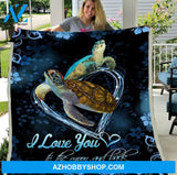 Turtle Blanket I Love You To The Moon And Back Blanket Gift For Turtle Lovers Birthday Gift Home Decor Bedding Couch Sofa Soft and Comfy Cozy