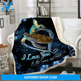 Turtle Blanket I Love You To The Moon And Back Blanket Gift For Turtle Lovers Birthday Gift Home Decor Bedding Couch Sofa Soft and Comfy Cozy