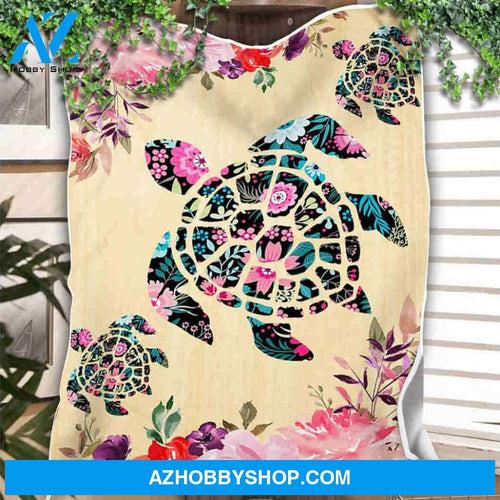 Turtle Blanket, Soft Blanket, Fleece Blanket.Gift For Friend Family Home Decor Bedding Couch Sofa Soft and Comfy Cozy