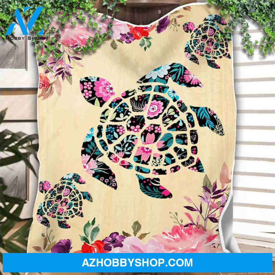 Turtle Blanket, Soft Blanket, Fleece Blanket.Gift For Friend Family Home Decor Bedding Couch Sofa Soft and Comfy Cozy